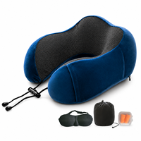 Kit de voyage ergonomique en forme de U avec masque pour les yeux et pochette, collection de produits de confort pour les importateurs et les acheteurs au détail