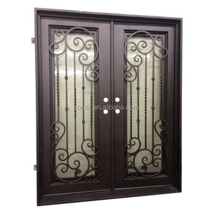 La porte en <span class=keywords><strong>acier</strong></span> moderne <span class=keywords><strong>de</strong></span> fer <span class=keywords><strong>de</strong></span> villa thermiquement cassée profile la surface finie - Product Image 5