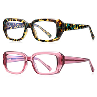 3154 lunettes carrées vintage TR90 + CP logo personnalisé ordinateur anti lumière bleue montures de lunettes pour femmes 2025
