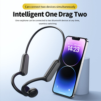 Headphone Open Ear Baru, Sport Bone Conduction, Headset Nirkabel, Earbuds Anti Air