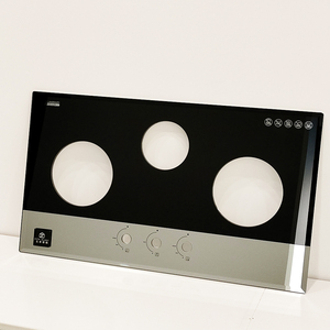 Appareils <span class=keywords><strong>de</strong></span> cuisine <span class=keywords><strong>en</strong></span> verre trempé Cuisinière à <span class=keywords><strong>gaz</strong></span> Cuisinière à <span class=keywords><strong>gaz</strong></span> intégrée 3 brûleurs Plaques <span class=keywords><strong>de</strong></span> <span class=keywords><strong>cuisson</strong></span> Sérigraphie Verre Écran tactile - Product Image 2