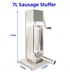 Embutidora Manual Vertical de Alta Calidad de 2L, 3L, 5L, 7L para Salchichas, Embutidora de Jamón y Salchichas - Product Image 5