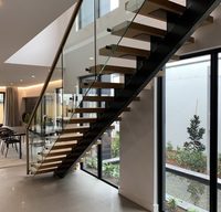 Anpassbares modernes Design Gerade schwimmende Treppen Langlebige australische Standard villa und Wohnungs nutzung