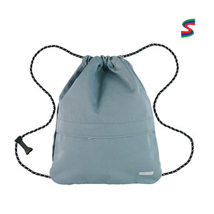 Custom Outdoor Travel <b>Backpack</b> Men Junior High School College Student Waterproof Oxford <b>Drawstring</b> Portable Solar Panel - Product Image 1