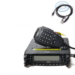 TYT TH-9800加四频车载电台50w收发器TH9800 VHF UHF UHF移动无线电对讲机，带电缆