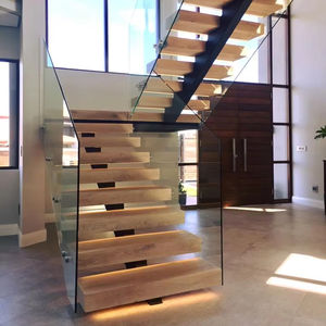 Gradini in Legno Flottante Spessi 50-100mm, Gradini in Legno di Quercia, Scale in Legno Moderne e di Lusso per Interni - Product Image 4