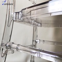 Chaises d'enfants en plastique transparent empilables, durables et de luxe, personnalisées en usine, pour appartements, hôpitaux, fêtes et événements