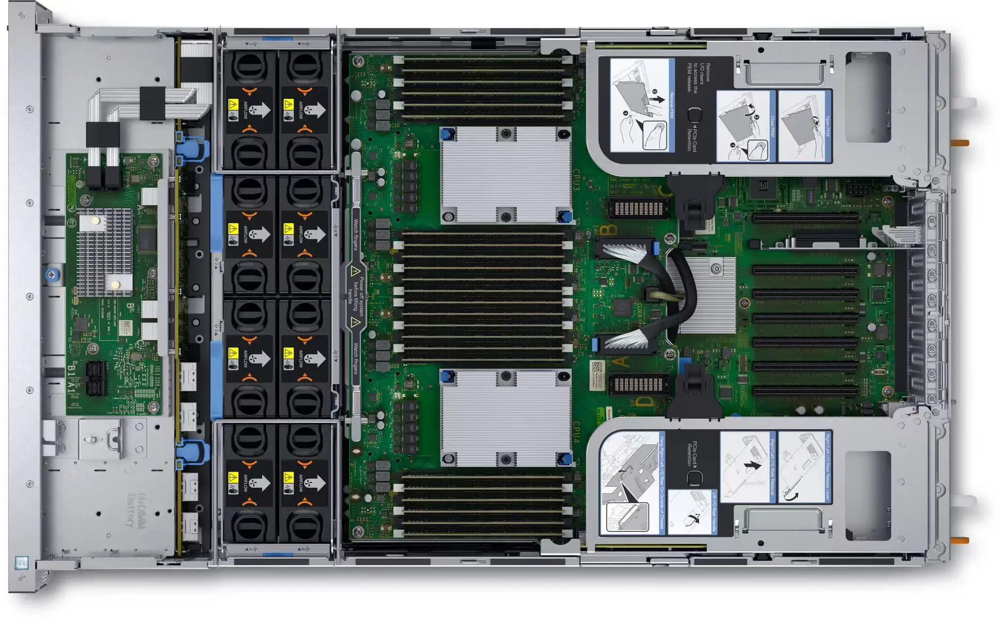 Máquina de servidor en rack de cuatro sockets PowerEdge R940xa, máquina de aceleración de base de datos GPU de Inteligencia Artificial