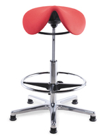 Selle ergonomique, tabouret de laboratoire roulant, hauteur réglable, tabouret Mobile