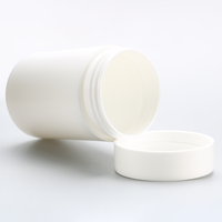 Flacon de pilules en plastique opaque blanc HDPE PET à large ouverture, conteneur de capsules en plastique, 15cc-300cc, d'origine usine