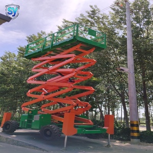 Plateforme élévatrice à ciseaux hydraulique SY pour terrains accidentés, travaux en hauteur sur chantier - Product Image 4