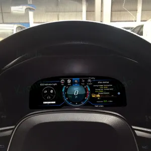 Krando Linux 12,3 "Multimedia Car Radio Digital Cluster para Toyota RAV4 2019 - 2020 Instrument Cockpits Panel Head Unit
