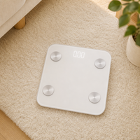 Balance numérique intelligente en gros, 14 métriques, haute précision, capteur G, verre trempé, écran LED, application Bluetooth, usage domestique