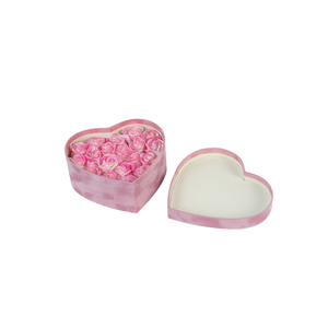 INUNION – boîte à fleurs en velours en flanelle en carton en forme <span class=keywords><strong>de</strong></span> cœur, nouveau Design pour emballage <span class=keywords><strong>de</strong></span> fleurs, boîte-cadeau - Product Image 2