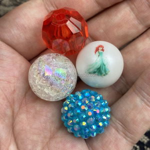 Cuentas <span class=keywords><strong>de</strong></span> <span class=keywords><strong>chicle</strong></span> <span class=keywords><strong>de</strong></span> 20mm a granel para joyería, juego <span class=keywords><strong>de</strong></span> cuentas sueltas con estampado <span class=keywords><strong>de</strong></span> <span class=keywords><strong>princesa</strong></span> <span class=keywords><strong>de</strong></span> mar <span class=keywords><strong>de</strong></span> dibujos animados, cuentas gruesas acrílicas para hacer bolígrafos - Product Image 2