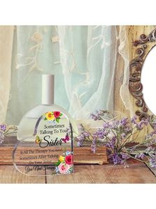 1 पीसी, बहन क्रिसमस जन्मदिन उपहार दिल स्मारक कभी-कभी आपके साथ बात करना सभी चिकित्सा है जो आपको टेबल की आवश्यकता है - Product Image 6