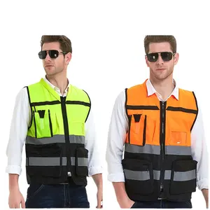 Giubbotto ad alta visibilità giubbotto riflettente sicurezza logo personalizzato gilet di sicurezza sicurezza stradale costruzione gilet