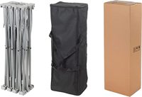 Mur d'exposition portable en aluminium réutilisable sans outils, présentoir pop-up droit pour stand de salon professionnel
