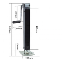 8000lbs pied stabilisateur de cric pivotant avec pied pour caravane remorque RV ute auvent Jack off Leg