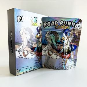 Nouvelle conception, sacs <span class=keywords><strong>en</strong></span> mylar holographiques découpés à la forme, refermables, 3,5 g, 7 g, 28 g, 1 livre, 8e, 3,5, exotiques, avec boîte, emballage anti-odeur - Product Image 5