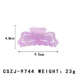 Barrette à cheveux créative, mode élégante, barrette à cheveux colorée pour filles, fête scolaire, barrette à cheveux en PVC personnalisable - Product Image 2
