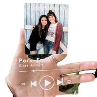 Vente en gros personnalisée Disques de musique acryliques Plaque de chanson d'anniversaire Plaque Spotify en acrylique cadeau personnalisé