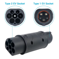 Adaptateur de chargeur de type 2 vers Type1 EV mâle vers femelle Connecteur IEC62196 vers SAE J1772