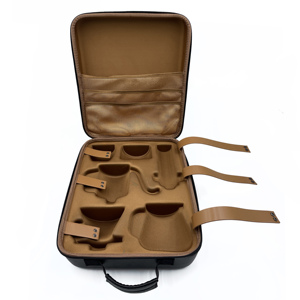 Tùy chỉnh di động đi du lịch Cà Phê Trà Maker <span class=keywords><strong>Deluxe</strong></span> Bộ Quà Tặng công cụ trường hợp vỏ cứng Máy pha cà phê Set EVA trường hợp - Product Image 1