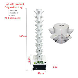 Sistema <span class=keywords><strong>de</strong></span> Torre hidropónica <span class=keywords><strong>de</strong></span> Torre aeropónica vertical interior con ruedas - Product Image 2