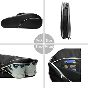Sac de badminton grande capacité personnalisé avec compartiment à chaussures, sac de raquette tendance pour homme pour le <span class=keywords><strong>tennis</strong></span> - Product Image 3