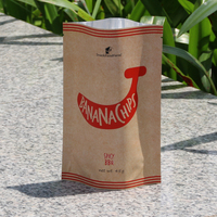 Sachet Doypack Personnalisé en Papier Kraft PE Anti-humidité avec Impression Héliogravure pour Emballage de Chips de Banane