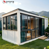 Bâtiment moderne en conteneurs préfabriqués à deux étages, ignifuge, en panneaux sandwich |   Capsule de chambre à coucher durable, design respirant, 40 pieds