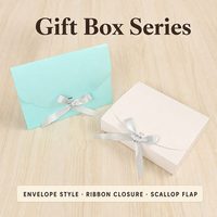 Enveloppe d'invitation de mariage de luxe personnalisée pliable avec fermeture à ruban pour emballage de sous-vêtements et vêtements, cadeau de mariage en papier de luxe