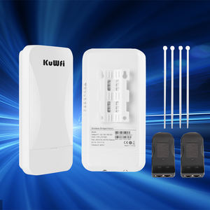 Caméra IP article KuWFi 1km point à point pont sans fil 2.4G 300Mbps <span class=keywords><strong>Wifi</strong></span> répéteur 24V passif Poe blanc extérieur Cpe - Product Image 4