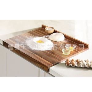 Tabla de amasar de madera de acacia 76x60.5x6cm, tabla de repostería de madera maciza para uso en la cocina - Product Image 3