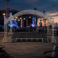 Estructura de Aluminio de Alta Resistencia TFR con Configuración Arqueada y Sistema de Elevación Confiable para la Organización de Eventos
