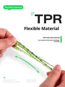 Iscas De Silicone Macio Especial Cauda Worms Bait Cheirando Isca Isca Luminosa Isca para Carpa Baixo Água salgada Água doce - Product Image 2