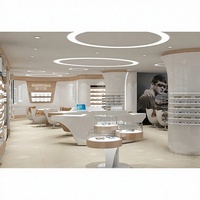 Lunettes de soleil personnalisées de luxe vitrine éclairage LED vitrine en verre pour magasin Design d'intérieur