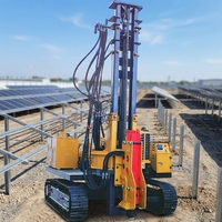 Compacteur solaire sur chenilles, moteur, pompe, moteur, composants centraux pour centrale photovoltaïque, installation au sol-Pilote de pile solaire