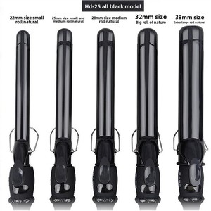 Fer à boucler automatique professionnel en céramique ionique avec écran LCD et fil chauffant PTC rotatif à 360 degrés pour usage commercial - Product Image 3