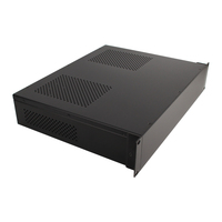 Boîtier de serveur PC 2U 19 pouces pour montage en rack, carte mère ATX, avec alimentation, profondeur 380 mm, 400 mm, 480 mm, châssis en aluminium