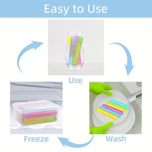SANJIN Bâtonnets de Glace Colorés pour Refroidissement de Bouteilles d'Insuline et de Boissons, Idéaux pour les Voyages en Extérieur – Vente Chaude - Product Image 4