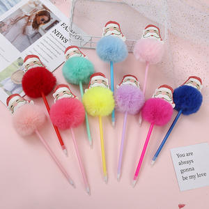 कस्टम थोक क्रिसमस एल्क स्नोमैन नवीनता रचनात्मक प्यारा कावायी फ्लुफी पोम्पोन प्लश बच्चों के लिए उपहार - Product Image 5