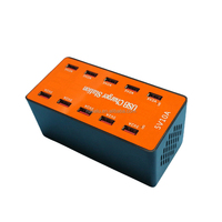 Station de charge USB universelle multi-appareils 10/20 ports pour téléphone portable/casque audio silencieux, chargeur de bureau 100W, hub de charge