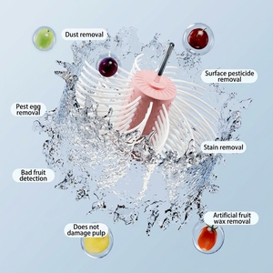 Máquina Limpiadora <span class=keywords><strong>de</strong></span> <span class=keywords><strong>Frutas</strong></span> y Verduras, Cepillo Giratorio, Dispositivo <span class=keywords><strong>de</strong></span> Lavado con Sistema <span class=keywords><strong>de</strong></span> Drenaje, Fácil <span class=keywords><strong>de</strong></span> Usar en el Hogar y la Cocina - Product Image 5
