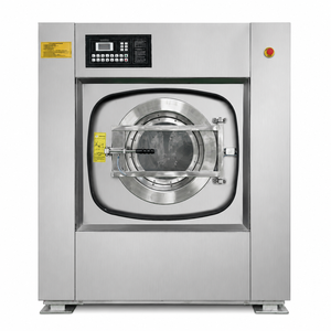 Lave-linge industriel électrique en acier inoxydable triphasé grande capacité pour le nettoyage du linge de lit d'hôtel - Product Image 5