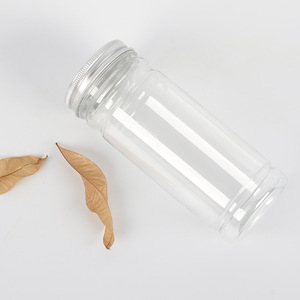 6*150 PET <b>plastic</b> transparent food airtight <b>jar</b>, herbal tea packaging bottle, biscuit storage airtight bottle, 350ml - Product Image 4