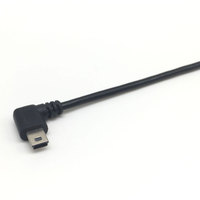 USB-Mini-Kabel, links-rechts abgewinkelt, auf USB 2.0 Buchse, OTG-Verlängerungskabel