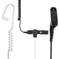 Kit d'écouteur Motorola PMLN6129A IMPRES à 2 fils, noir, avec tube acoustique et micro PTT pour radios de la série DP4000