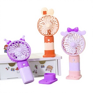 Mini Ventilador de Mano con Diseño de Asta de Ciervo, Recargable por USB, Portátil para Verano, con Soporte para Teléfono, Bajo Nivel de Ruido (36-45 dB), con Logo - Product Image 2